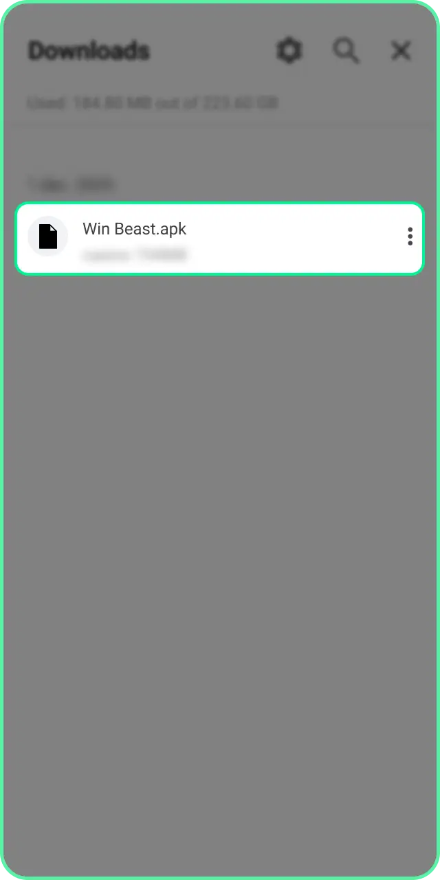 Installeer de Win Beast Android applicatie en begin meteen met spelen.