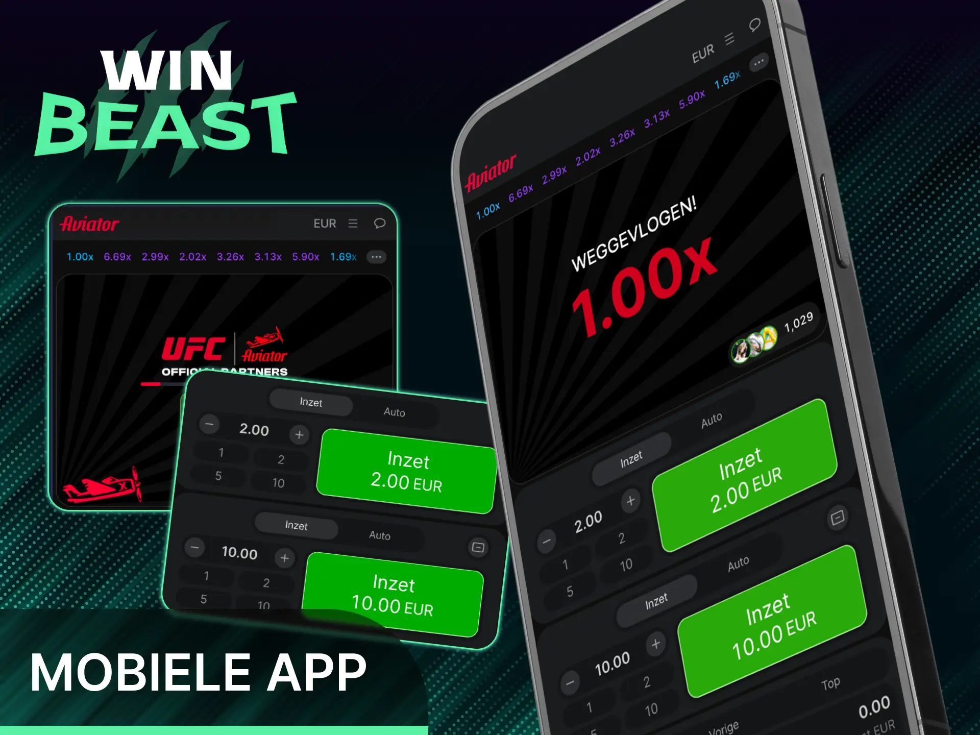 Speel Win Beast Aviator eenvoudig via de handige mobiele app.
