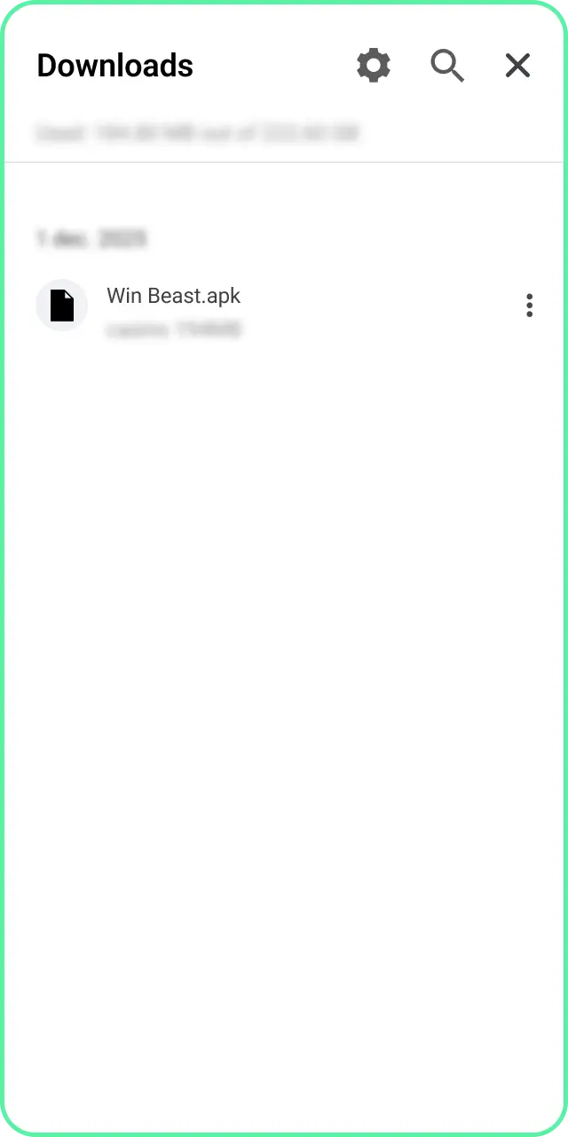 Open het gedownloade bestand voor jouw Android Aviator installatie.