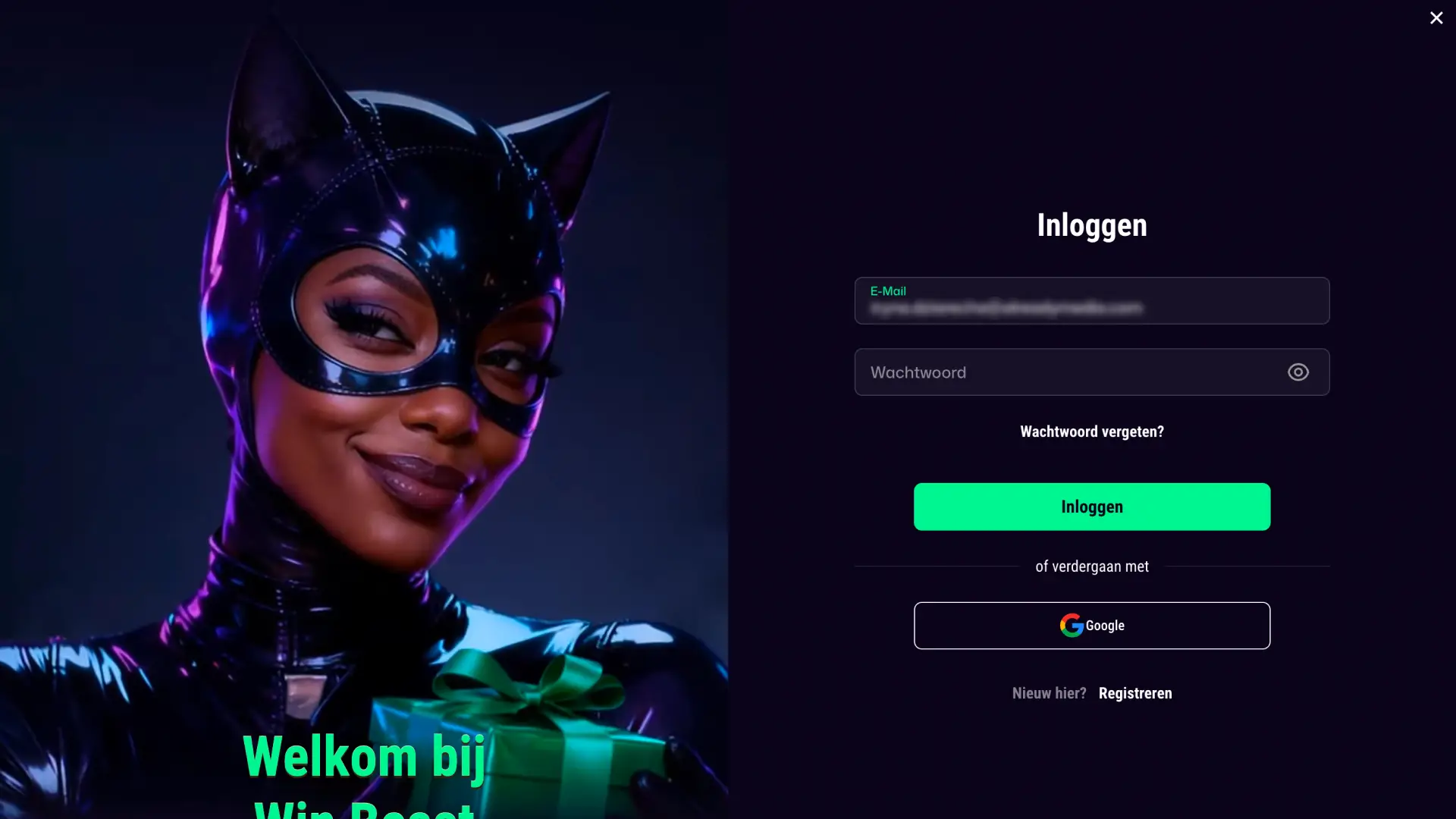 Log in op je account om direct te beginnen met Aviator spelen.