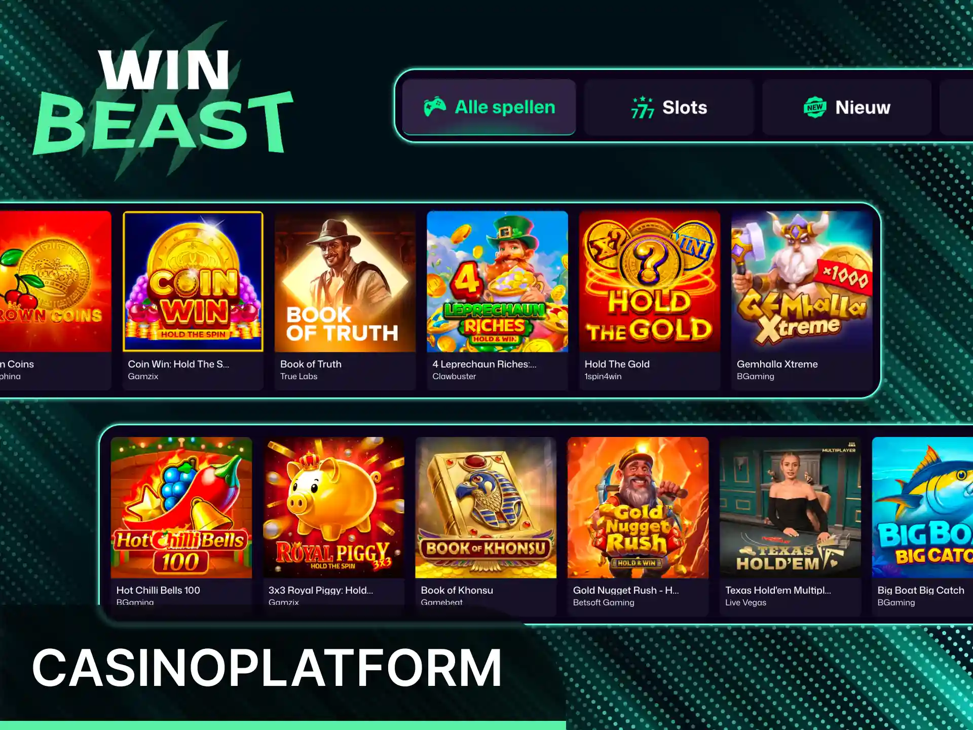 Verken het complete Win Beast casino platform voor de beste speelervaring.