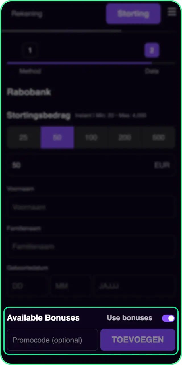 Activeer de welkomstbonus direct in jouw Win Beast account.