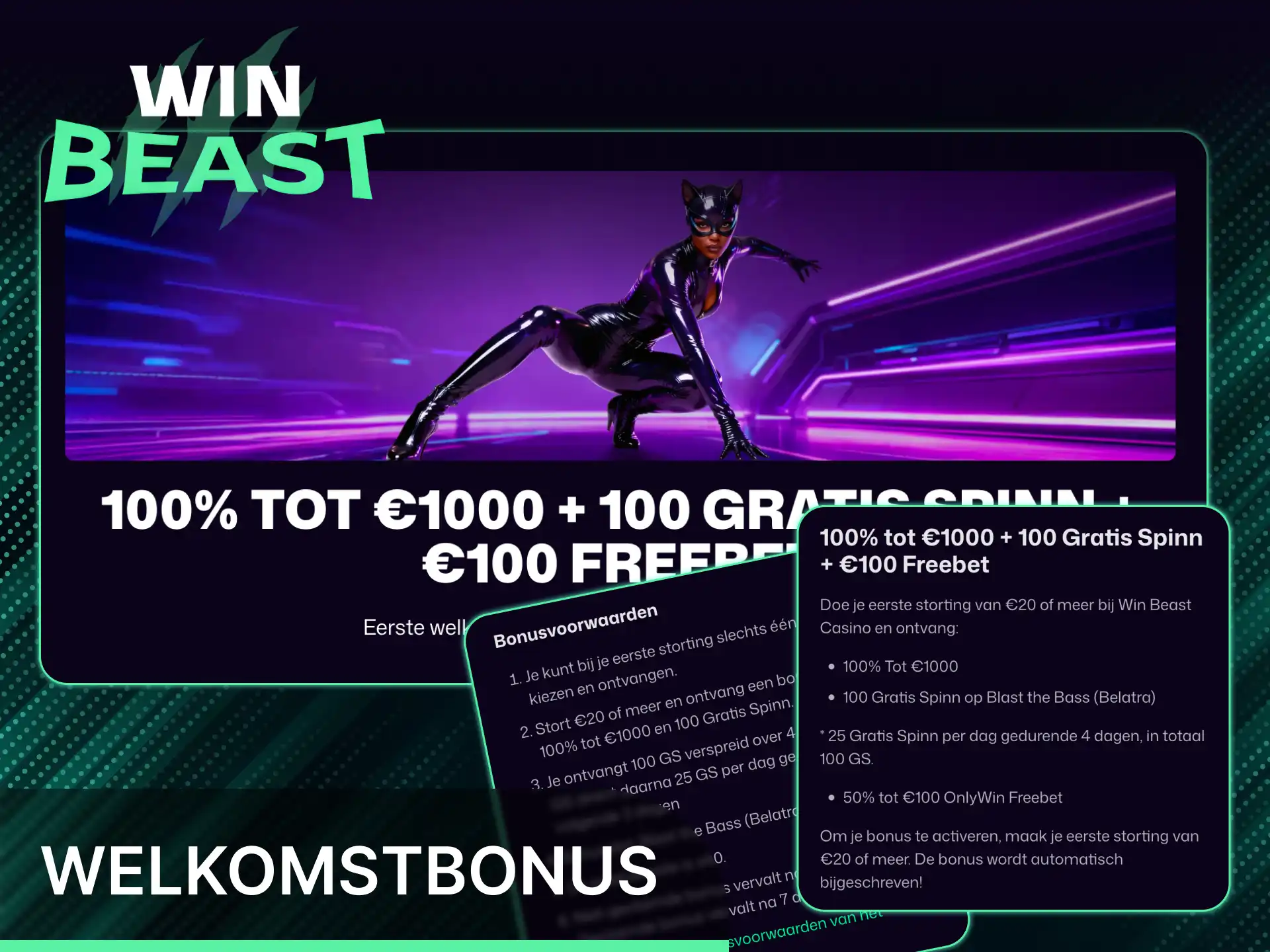 Claim een royale welkomstbonus voor gokkasten bij Win Beast.
